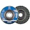Pferd 4-1/2" POLIVLIES Non-Woven Flap Disc - 7/8" Arbor Hole - Fine Grade 43275 - alternate 1
